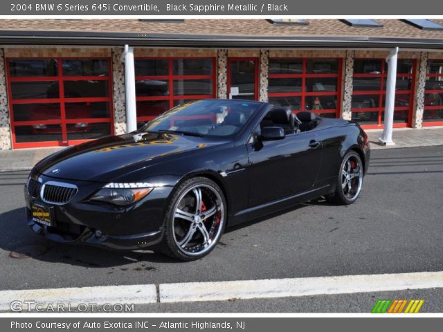 2004 BMW 6 Series 645i Convertible in Black Sapphire Metallic