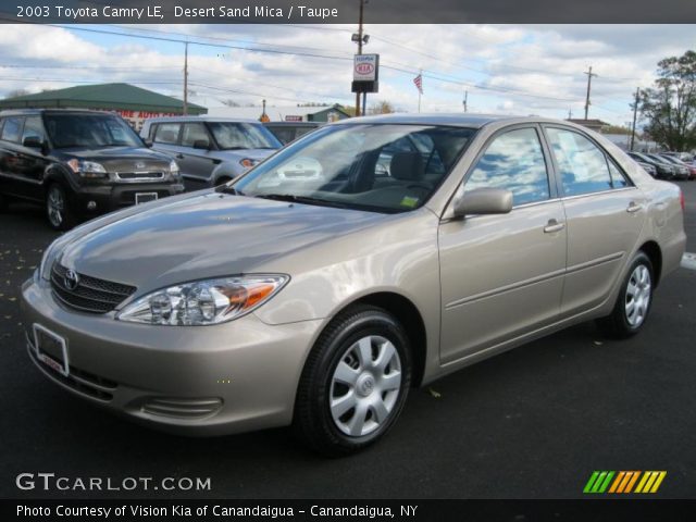 2003 Toyota Camry LE in Desert Sand Mica