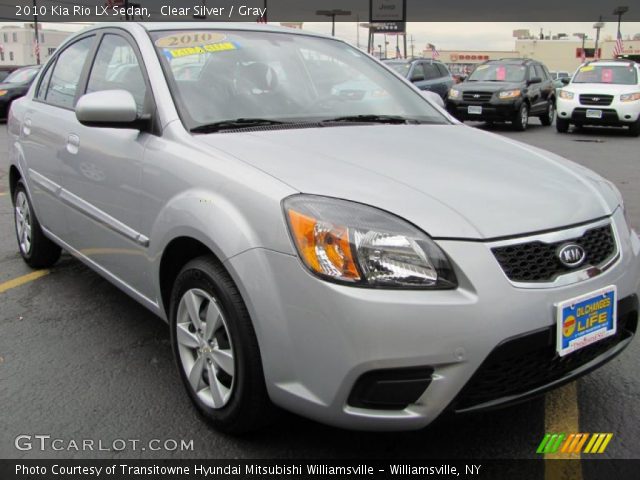 2010 Kia Rio LX Sedan in Clear Silver
