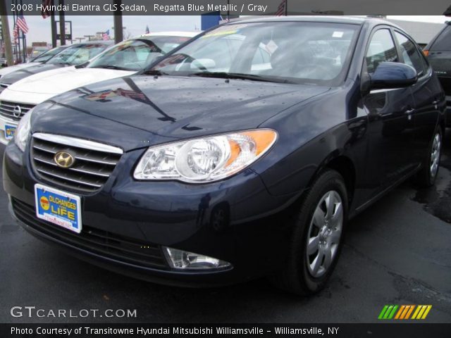 2008 Hyundai Elantra GLS Sedan in Regatta Blue Metallic