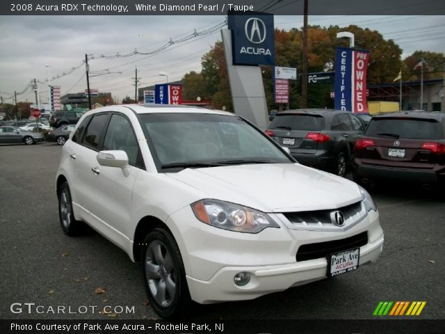 2008 Acura RDX Technology in White Diamond Pearl