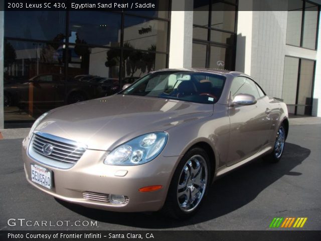 2003 Lexus SC 430 in Egyptian Sand Pearl