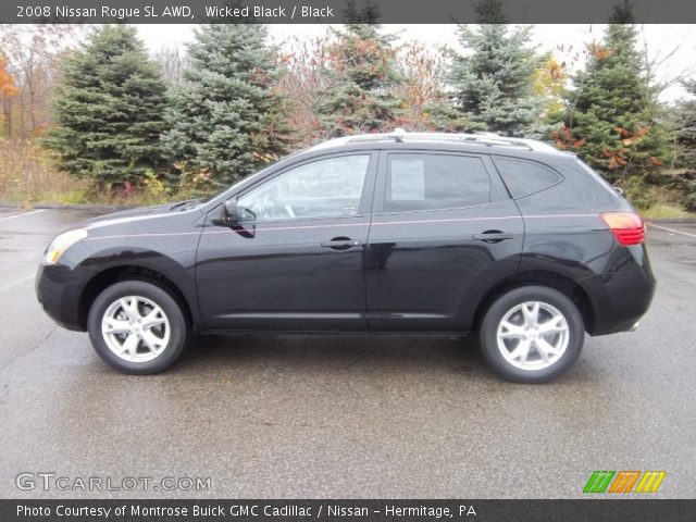 2008 Nissan Rogue SL AWD in Wicked Black