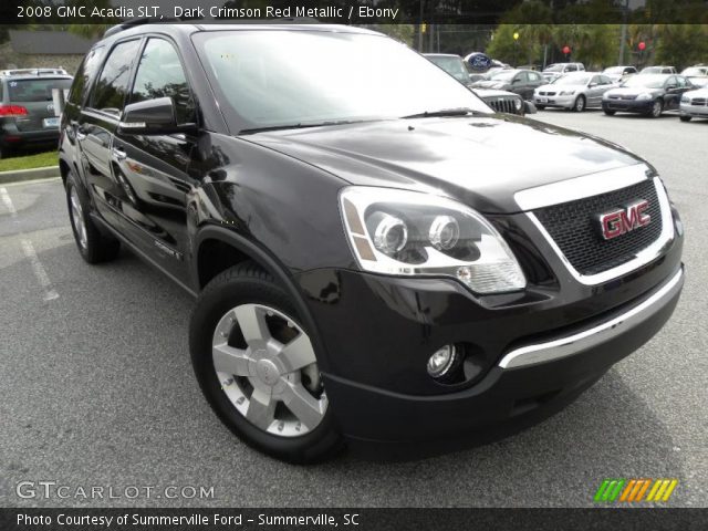 2008 GMC Acadia SLT in Dark Crimson Red Metallic