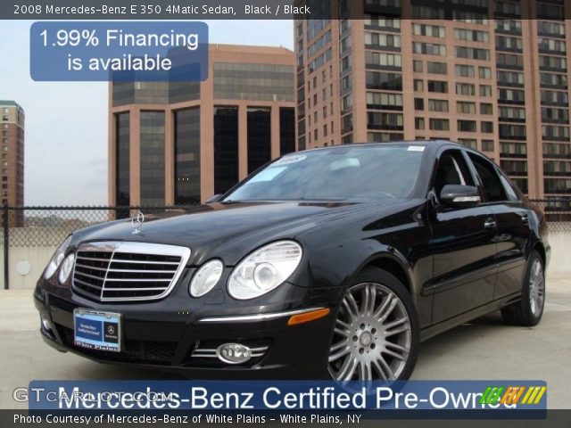 2008 Mercedes-Benz E 350 4Matic Sedan in Black