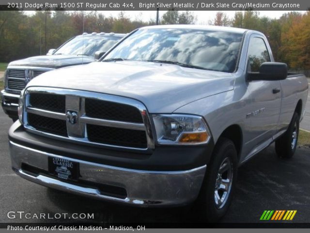 2011 Dodge Ram 1500 ST Regular Cab 4x4 in Bright Silver Metallic