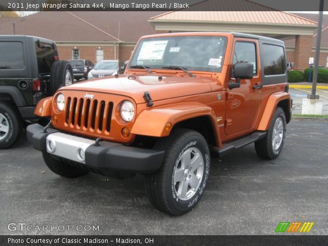 2011 Jeep Wrangler Sahara 4x4 in Mango Tango Pearl