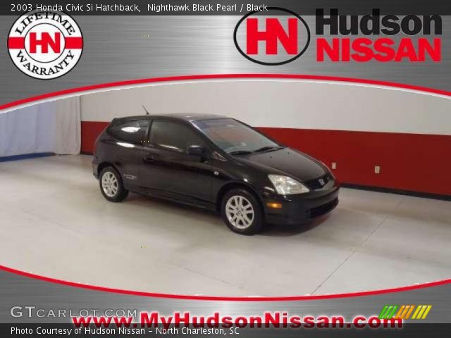 2003 Honda Civic Si Hatchback in Nighthawk Black Pearl