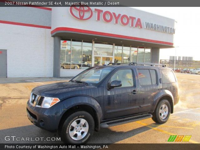 2007 Nissan Pathfinder SE 4x4 in Majestic Blue Metallic