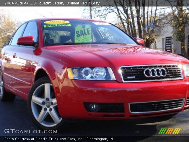 2004 Audi A4 1.8T quattro Sedan in Brilliant Red