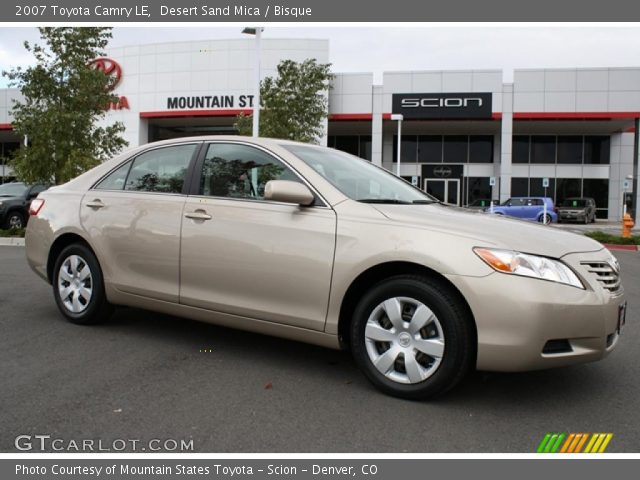 2007 Toyota Camry LE in Desert Sand Mica