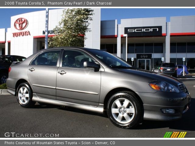 2008 Toyota Corolla S in Phantom Gray Pearl