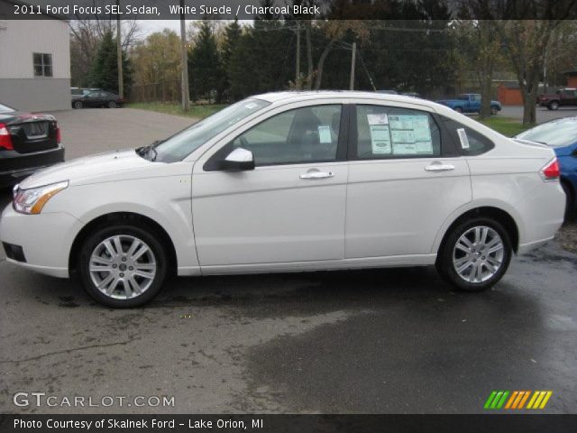 2011 Ford Focus SEL Sedan in White Suede