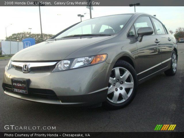 2008 Honda Civic LX Sedan in Galaxy Gray Metallic