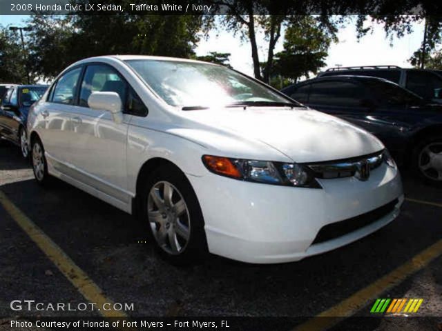 2008 Honda Civic LX Sedan in Taffeta White