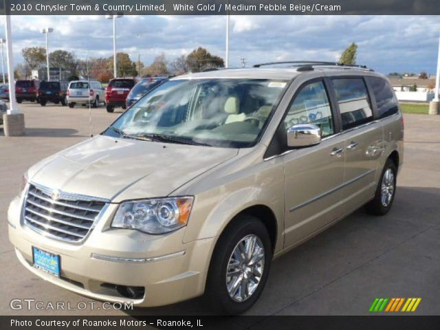 White Gold 2010 Chrysler Town Country Limited Medium