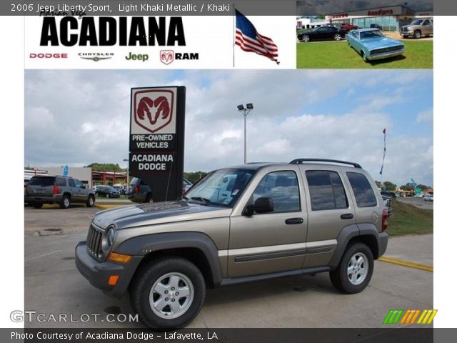 2006 Jeep Liberty Sport in Light Khaki Metallic