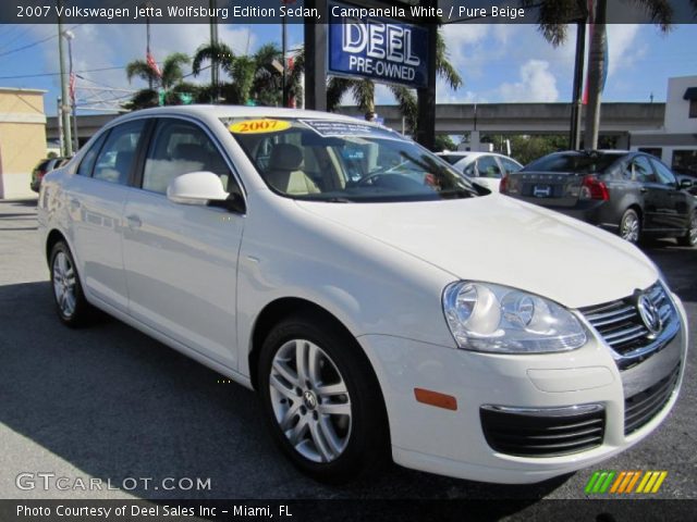 2007 Volkswagen Jetta Wolfsburg Edition Sedan in Campanella White