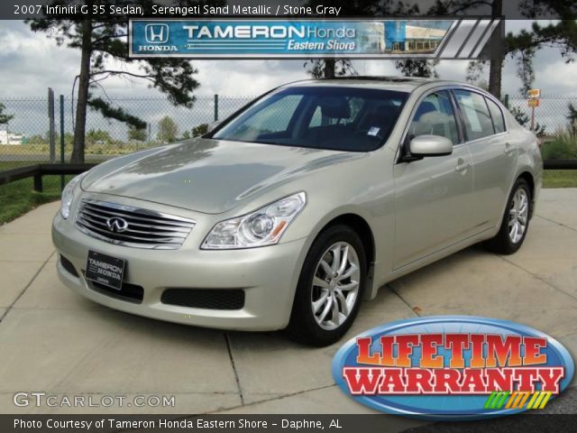 2007 Infiniti G 35 Sedan in Serengeti Sand Metallic