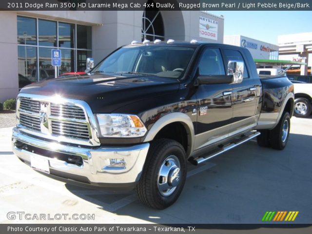2011 Dodge Ram 3500 HD Laramie Mega Cab 4x4 Dually in Rugged Brown Pearl