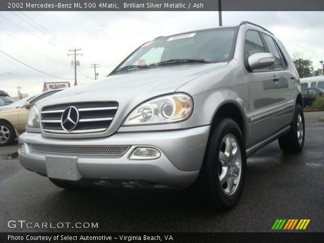 2002 Mercedes-Benz ML 500 4Matic in Brilliant Silver Metallic