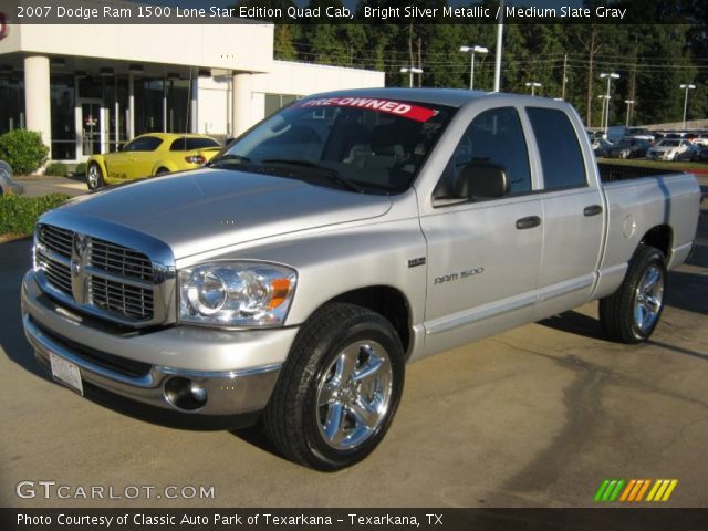 2007 Dodge Ram 1500 Lone Star Edition Quad Cab in Bright Silver Metallic