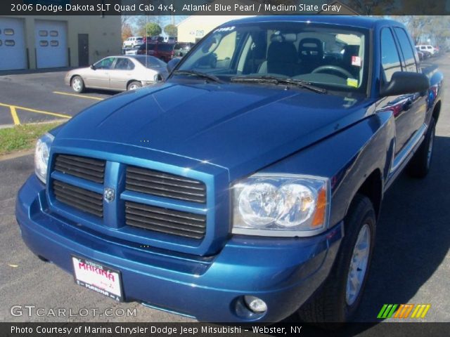 2006 Dodge Dakota SLT Quad Cab 4x4 in Atlantic Blue Pearl