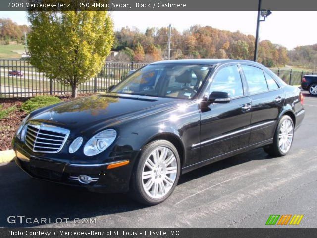 2008 Mercedes-Benz E 350 4Matic Sedan in Black