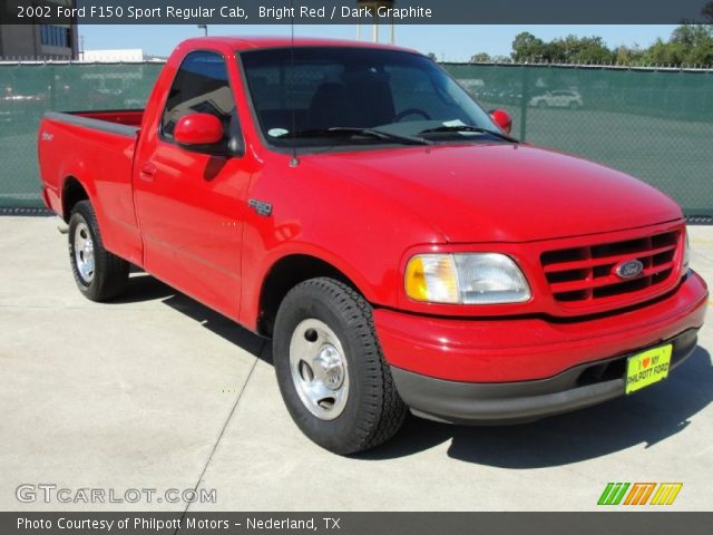 2002 Ford F150 Sport Regular Cab in Bright Red