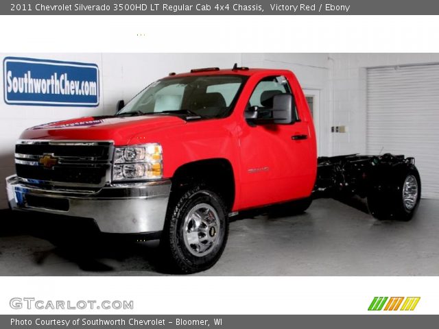2011 Chevrolet Silverado 3500HD LT Regular Cab 4x4 Chassis in Victory Red