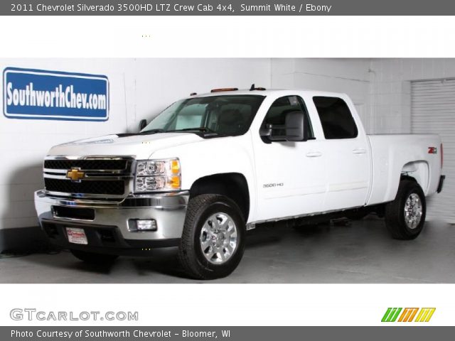 2011 Chevrolet Silverado 3500HD LTZ Crew Cab 4x4 in Summit White