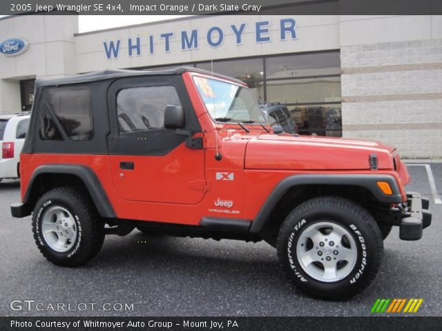 2005 Jeep Wrangler SE 4x4 in Impact Orange