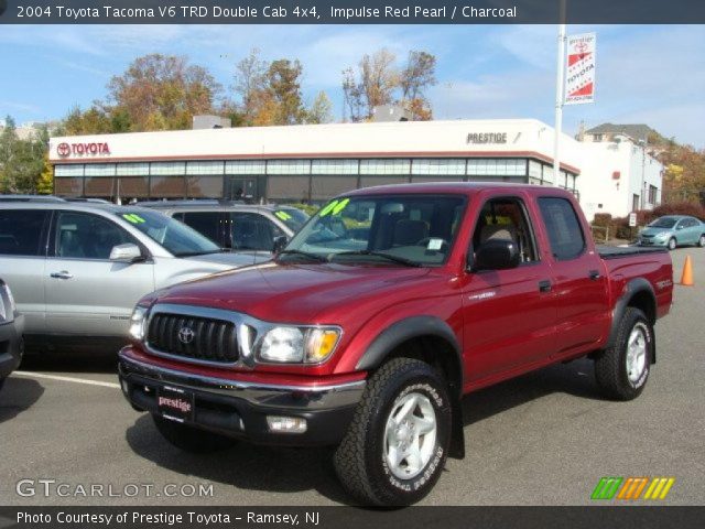 2004 Toyota Tacoma V6 TRD Double Cab 4x4 in Impulse Red Pearl