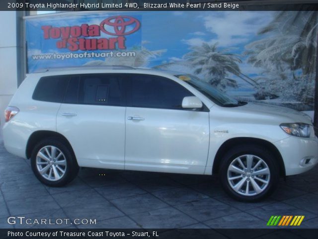 2009 Toyota Highlander Hybrid Limited 4WD in Blizzard White Pearl