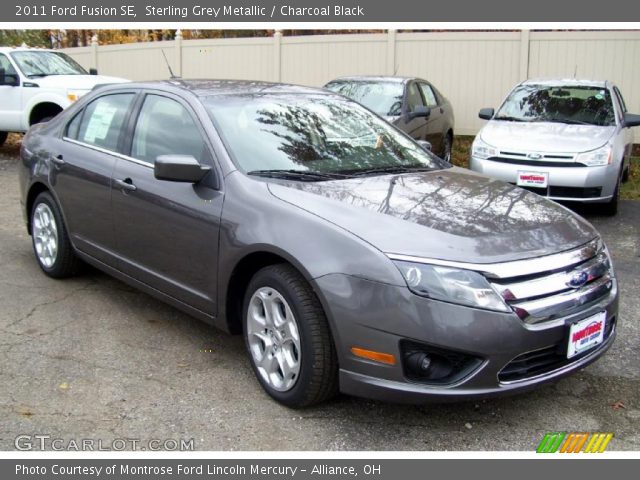 Sterling Grey Metallic 2011 Ford Fusion SE with Charcoal Black interior 2011 