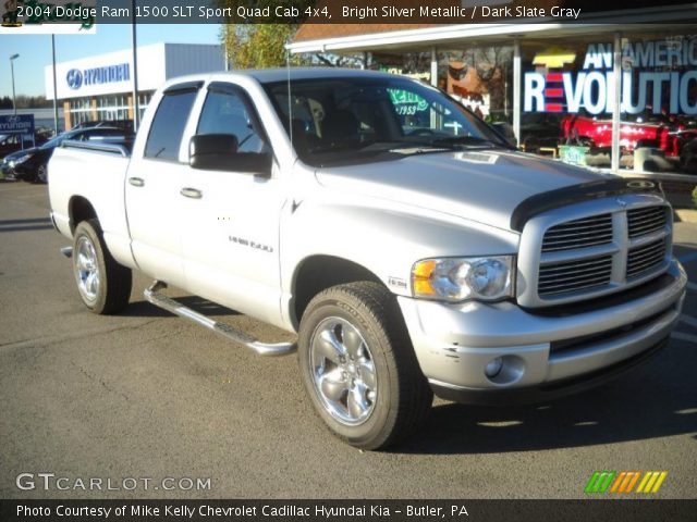 2004 Dodge Ram 1500 SLT Sport Quad Cab 4x4 in Bright Silver Metallic