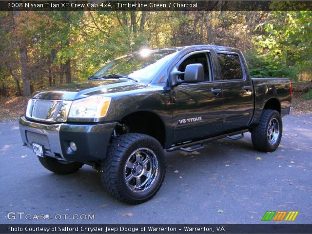 2008 Nissan Titan XE Crew Cab 4x4 in Timberline Green