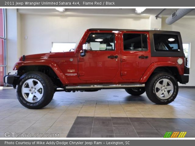 2011 Jeep Wrangler Unlimited Sahara 4x4 in Flame Red