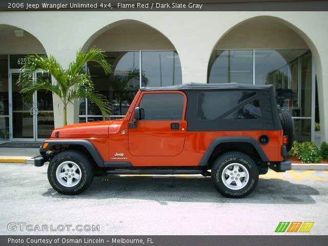 2006 Jeep Wrangler Unlimited 4x4 in Flame Red