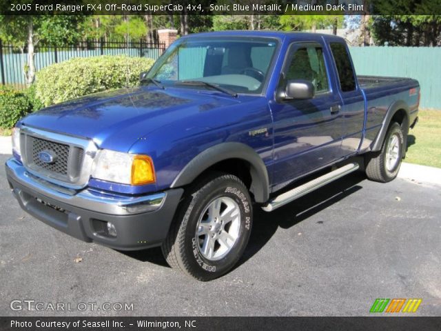 2005 Ford Ranger FX4 Off-Road SuperCab 4x4 in Sonic Blue Metallic