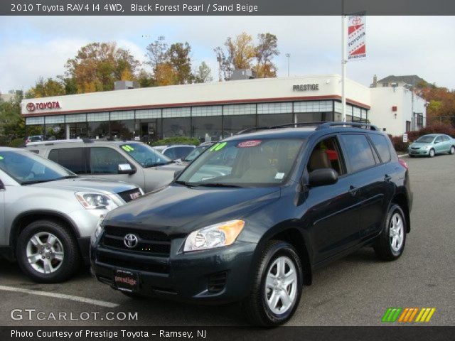 2010 Toyota RAV4 I4 4WD in Black Forest Pearl