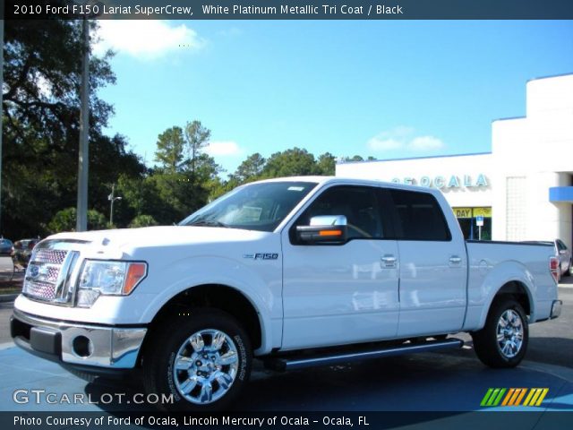 2010 Ford F150 Lariat SuperCrew in White Platinum Metallic Tri Coat