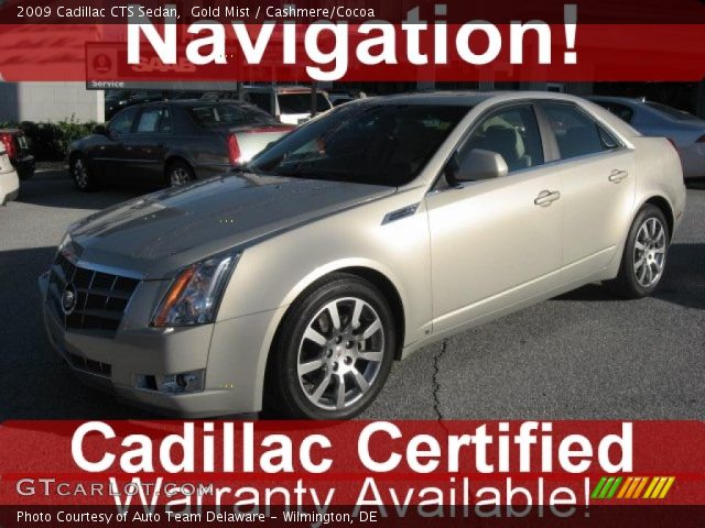 2009 Cadillac CTS Sedan in Gold Mist