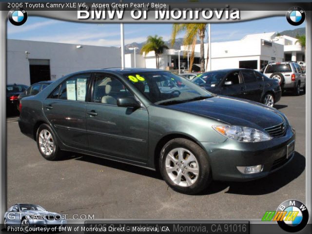 2006 Toyota Camry XLE V6 in Aspen Green Pearl