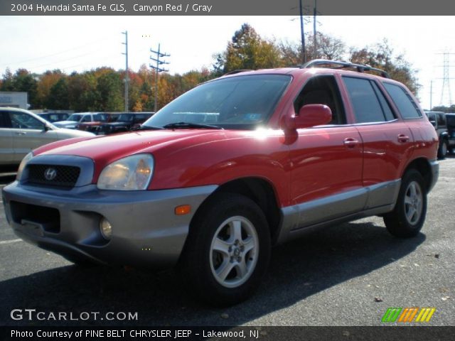 2004 Hyundai Santa Fe GLS in Canyon Red