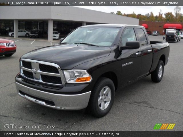 2011 Dodge Ram 1500 SLT Quad Cab in Brilliant Black Crystal Pearl