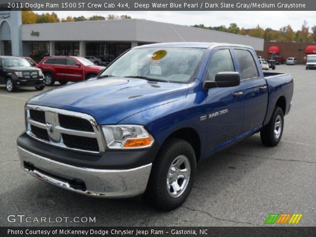 2011 Dodge Ram 1500 ST Crew Cab 4x4 in Deep Water Blue Pearl