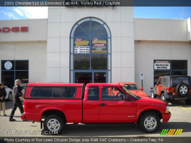 2001 Chevrolet S10 LS Extended Cab 4x4 in Victory Red
