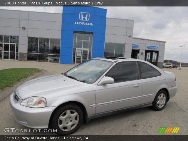 2000 Honda Civic EX Coupe in Vogue Silver Metallic
