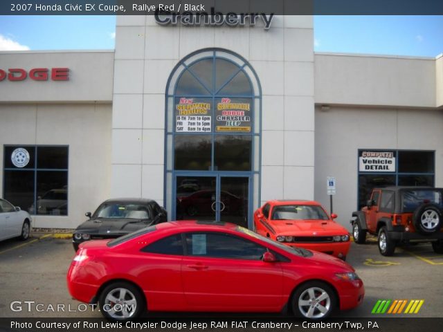 2007 Honda Civic EX Coupe in Rallye Red